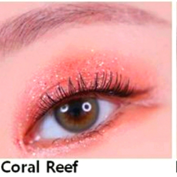 🧚♀️CORAL REEF Stila Double Dip Suede Shade & Glitter & Glow Eye Duo NWT - Picture 2 of 5